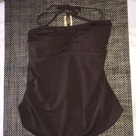 Haut De Tankini Merona Pour Femme - Taille M - Noir Et Blanc Motif Géométrique - Occasion Très Bon état
